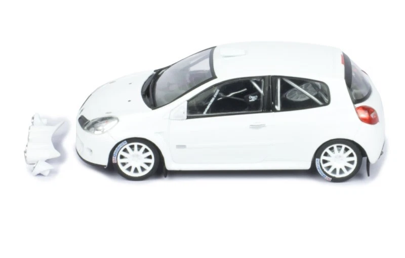 IXO Renault Clio R3C белый с дополнительным ночником под основание 1:43 - Изображение 2 из 4