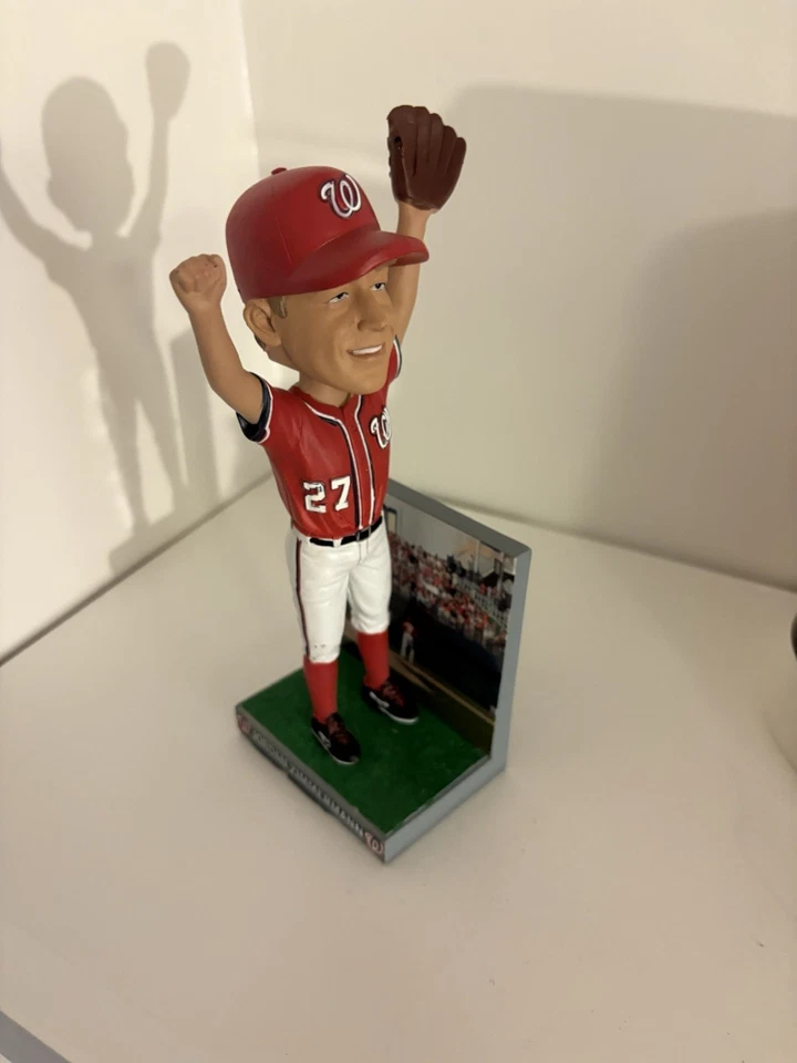 Jordan Zimmermann No Hitter Washington Nationals 2015 No27 качающаяся голова НОВАЯ - Изображение 2 из 2