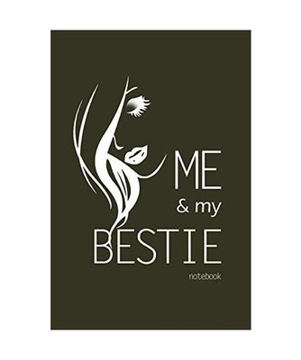 Me and My Bestie Notebook, Blank Write-in Journal, Dotted Lines, Wide Ruled, Med