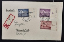 GERMANY in occupied POLAND 1943 Lublin Memo Stamp on Reg Cover Krakow Hermsdorf