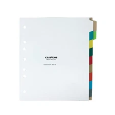 Heavy Duty Plastic Dividers, 11 Tab Multi Color Blank, 3 Ring Binder 1 Set