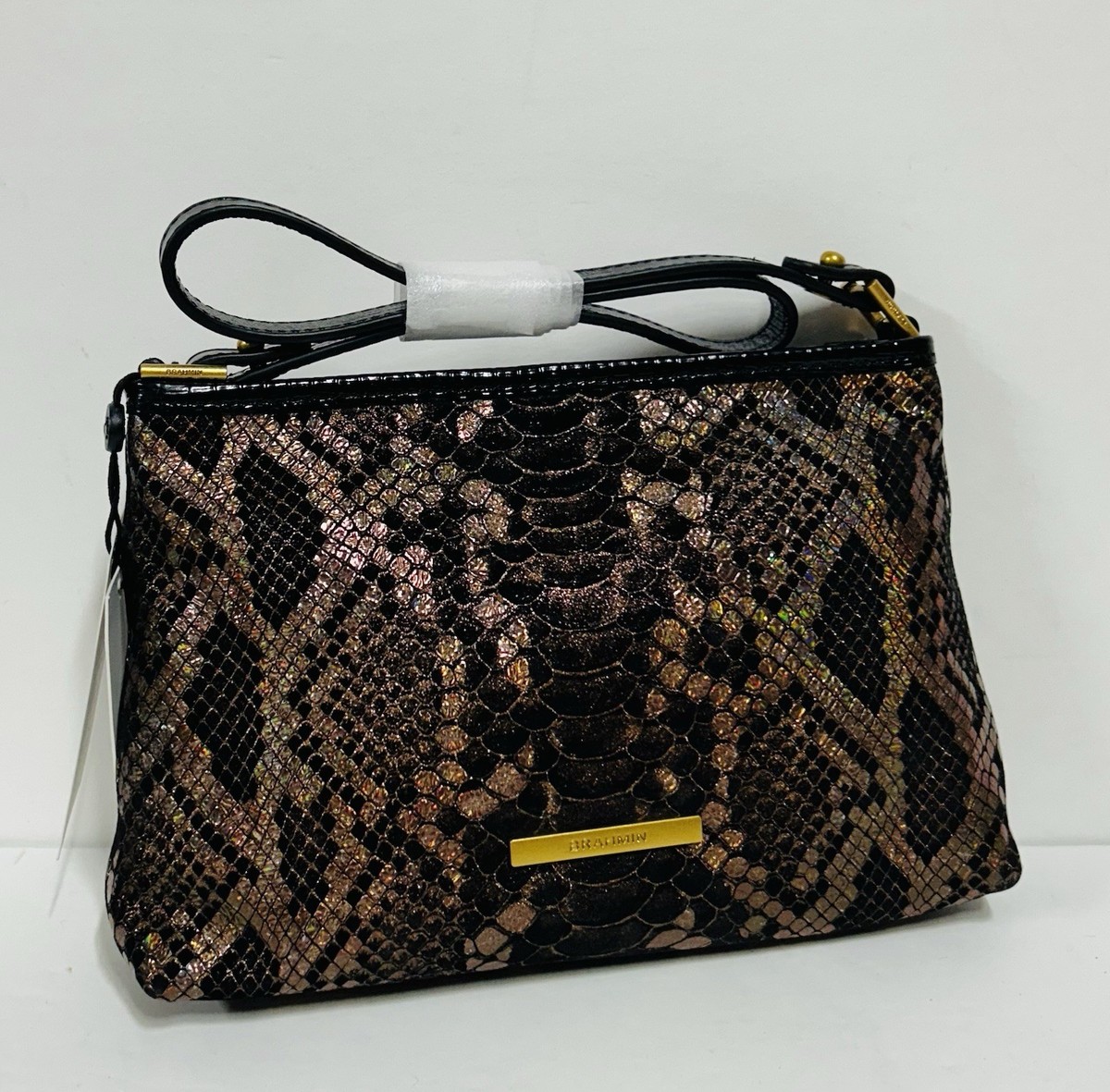 BRAHMIN NWT BRONZE CAPTIVATE LORELEI BAG ~ GENUINE LEATHER | eBay