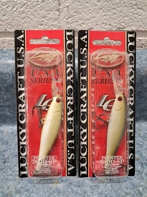 2 LUCKY CRAFT Pointer 78DD OGs 3/8oz 78mm Luckycraft Suspending Jerkbait Rare!