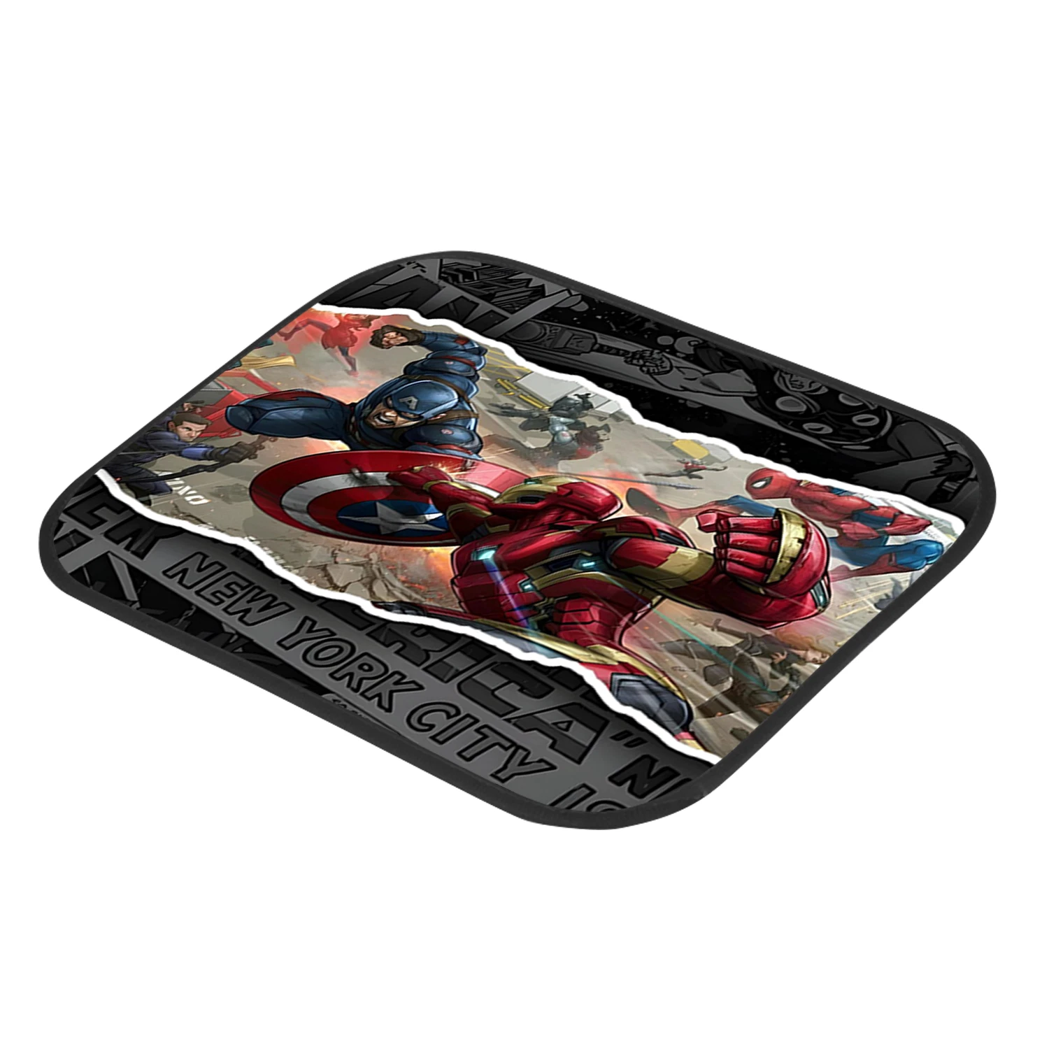 Captain America Iron Man Car Floor Mats, Marvel Auto Accessories, Superhero Gift