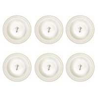 6Er Set Suppenteller Chalet WinterhüTte D. 22Cm Porzellan Easy Life