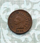 1891 IH penny w/ "Very Fine" details, visible LIBERTY,  1 diam.! in dark caramel