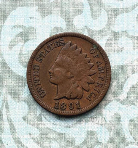 1891 IH penny w/ "Very Fine" details, visible LIBERTY,  1 diam.! in dark caramel