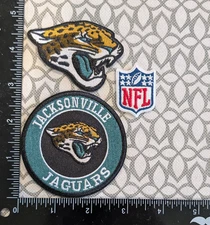 JACKSONVILLE JAGUARS JAGS 3 SET FOOTBALL IRON ON  EMBRIODERED PATCH