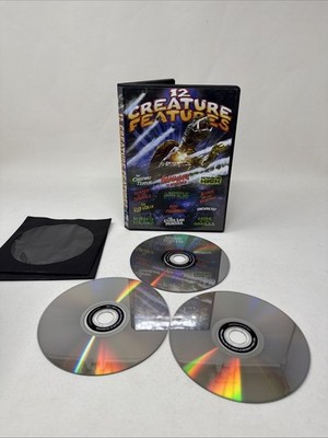 Monster Movie Pack-12 Creature Features Dvd (DVD) 3 Disc