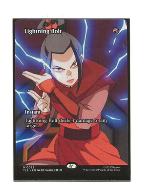 LIGHTNING BOLT Borderless Avatar x Magic NM English #0032