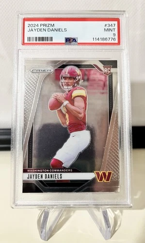 2024 Panini Prizm RC Rookie Jayden Daniels #347 PSA 9 MINT