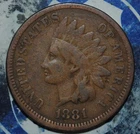 1881 Indian cent  {{{1A57