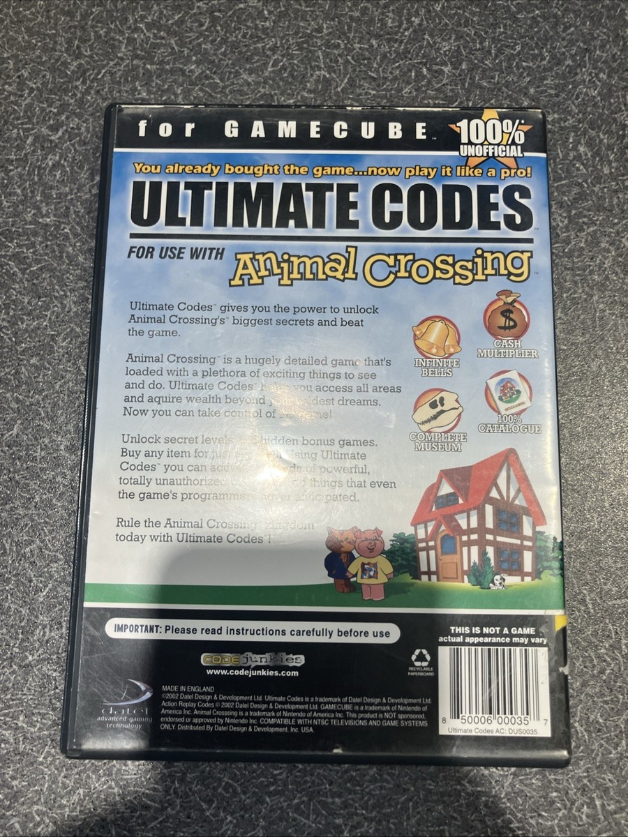 Ultimate Codes for Animal Crossing Nintendo GameCube VGC Video