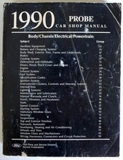 Ford Probe 1990 Car Shop Repair Manual Fps-12181-90 Published By Ford In 1989