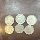 Roosevelt Dimes Lot #N of 6 - 10C 90% Silver Circulated Coins