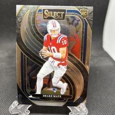 DRAKE MAYE 2024 SELECT FOOTBALL PREMIER LEVEL ROOKIE PATRIOTS RC Q4592