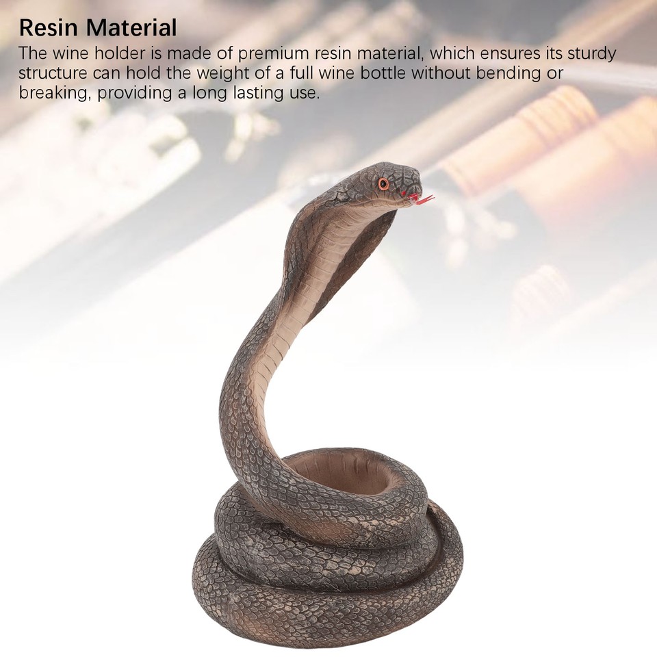HG Wine Bottle Holder Resin Snake Wine Holder Stand Tabletop Wine Bar