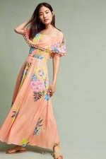 Farm Rio Pom Pom Off the Shoulder Maxi Dress-S-$188.00