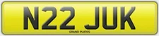 NUMBER PLATE N22 JUK REGISTRATION FOR NISSAN JUKE NISMO JUK RCAR REGISTRATION