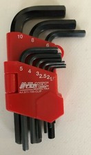 FERMEC 911-100-CLIP - 9 Tlg. Innensechskant Schraubendreher Satz &ndash; mit PVC clip
