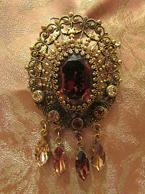 Pendentif ancien fantaisie Art Nouveau décor floral... | Kaufen auf Ricardo