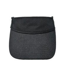 Unbranded Strapback Sun Visor Hat Black One Size Adjustable Blank