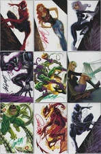 AMAZING SPIDERMAN 800 J SCOTT CAMPBELL SIGNED VIRGIN SET OF 9 A B C D E F G H I