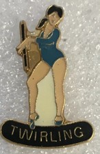 TWIRLING  majorrette baton Twirling Pin badge