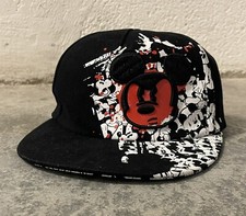 Disney Parks Mickey Mouse Graffiti Fitted Baseball Cap Red/Black Youth Size