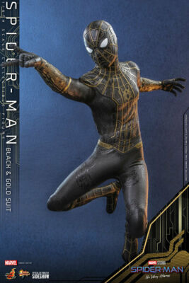 Hot Toys 1/6 Marvel Spider-Man Black & Gold Suit Sixth Scale