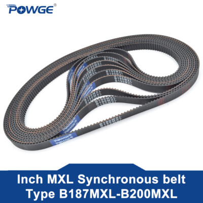 POWGE MXL Timing belt B187/B188/B189/B190/B192/B194/B195/B196/B197/B198/B200