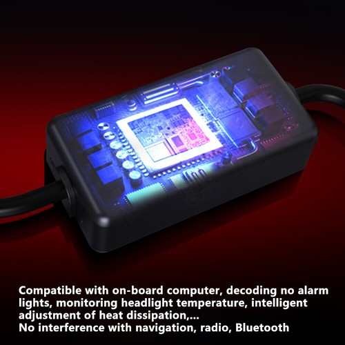 H4 9003 Laser Bi LED Projector Hyperboloid Lens Motor Headlight Osram 3535 Chips - Foto 5 di 9