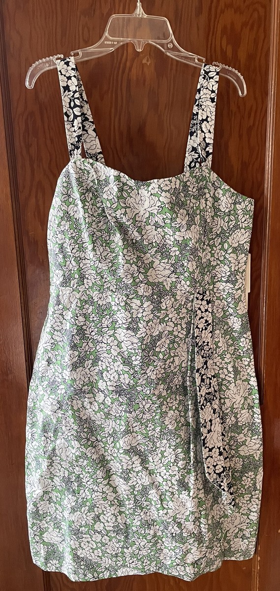 Anthropologie Maeve green floral Keely dress size 12 NWT | eBay