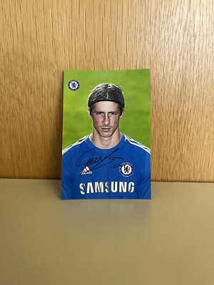 Fernando TORRES x FC CHELSEA  - Repro Autogramm 10.5x14.8