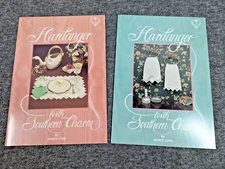 Vintage Hardanger With Southern Charm 1 & 3 Pattern Books by Janice Love, Signed