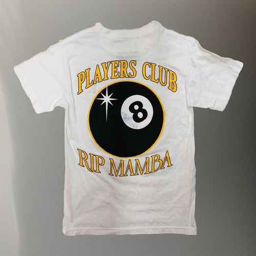 Players Club RIP Kobe Bryant Black Mamba 8 Ball T-Shirt Herren Größe S weiß
