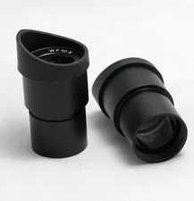 New Pair  widefield WF10X Microscope Eyepieces ACHROMATISM 30MM with eyeguards
