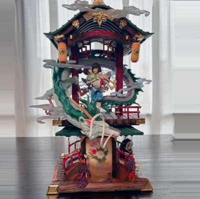 OPM Studios Spirited Away Resin Statue In Stock H43cm Led Light ogino chihiro