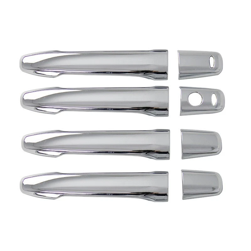 Cubierta de manija de puerta cromada para 07-22 Mitsubishi Outlander Sport/ASX cerradura Foto 3 de 4