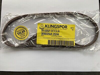 Sanding belts 1/2" x 24" Klingspor-New P400 grit-10 pack