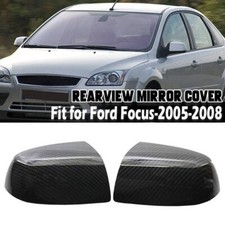 Per Ford Focus MK2 2005-08 Aletta Porta Specchio Copertura Custodia Modello Fibra di Carbonio