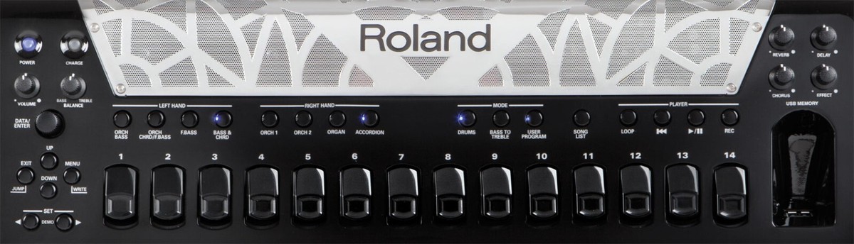 Fisarmonica Elettronica Roland FR-8XB BK A Pulsanti Nera 120 Bassi 41 Tasti - Nuova Giappone