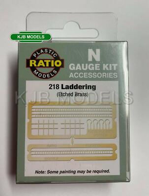 Ratio 218 Signalleiter (Bausatz aus geätztem Messing) 3 Stück Modelleisenbahn Leiter Spur N