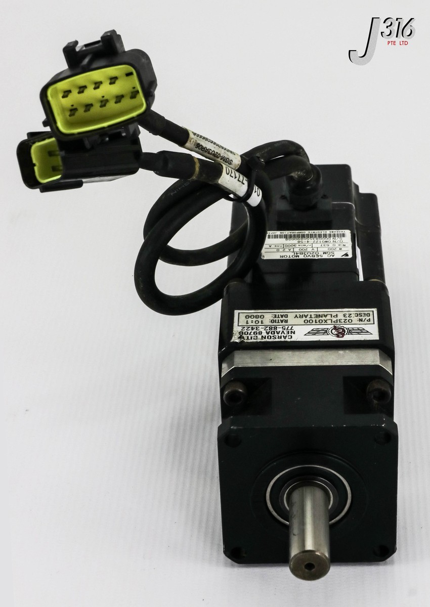 モーター 13433 YASKAWA AC SERVO MOTOR W/023PLX0100 23 PLANETARY GEARHEAD