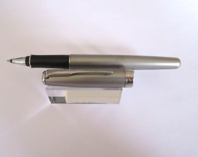 Stylo Roller Parker Sonnet Prestige - Corps En Acier Brossé - Modèle A151 - En Bon état D'occasion