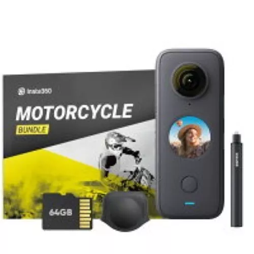 Insta360 One X2 360 Degree Camera-Bike Filming Kit Full Sky Action
