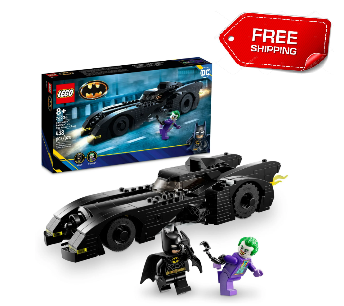 LEGO DC Batmobile: Batman vs. The Joker Chase 76224 Building Toy Set(438 Pieces)