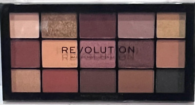 Makeup Revolution Reloaded VELVET ROSE Eyeshadow Palette, Includes 15 Shades