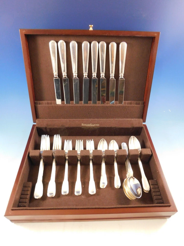 Hamilton Gramercy by Tiffany Sterling Silver Flatware Set Service 40 pcs Dinner - Image 2 of 4