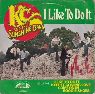 KC AND THE SUNSHINE BAND I LIKE TO DO IT / BOOGIE SHOES 1976 RECORD USA 7'' PS